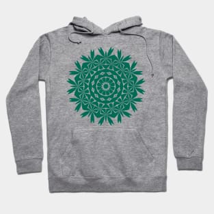 Mini Leaf Mandala (Green) Hoodie